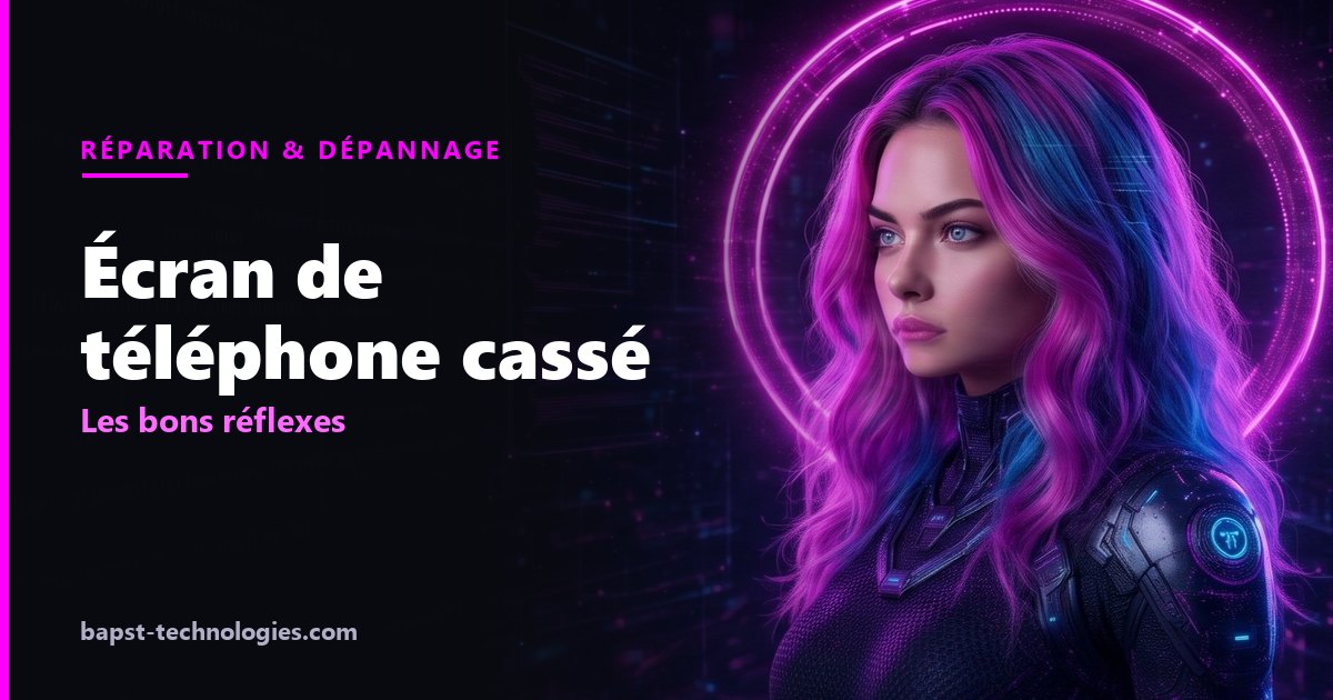 Écran de téléphone cassé : les bons réflexes — illustration avec Lysara
