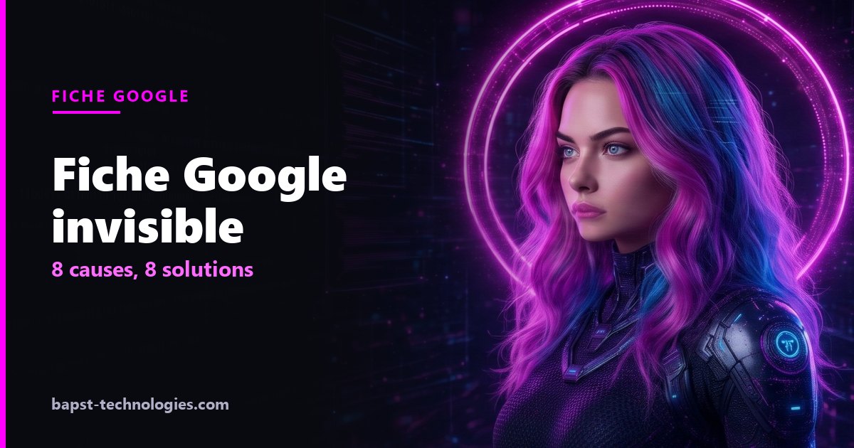 Fiche Google qui n'apparaît pas — illustration avec Lysara