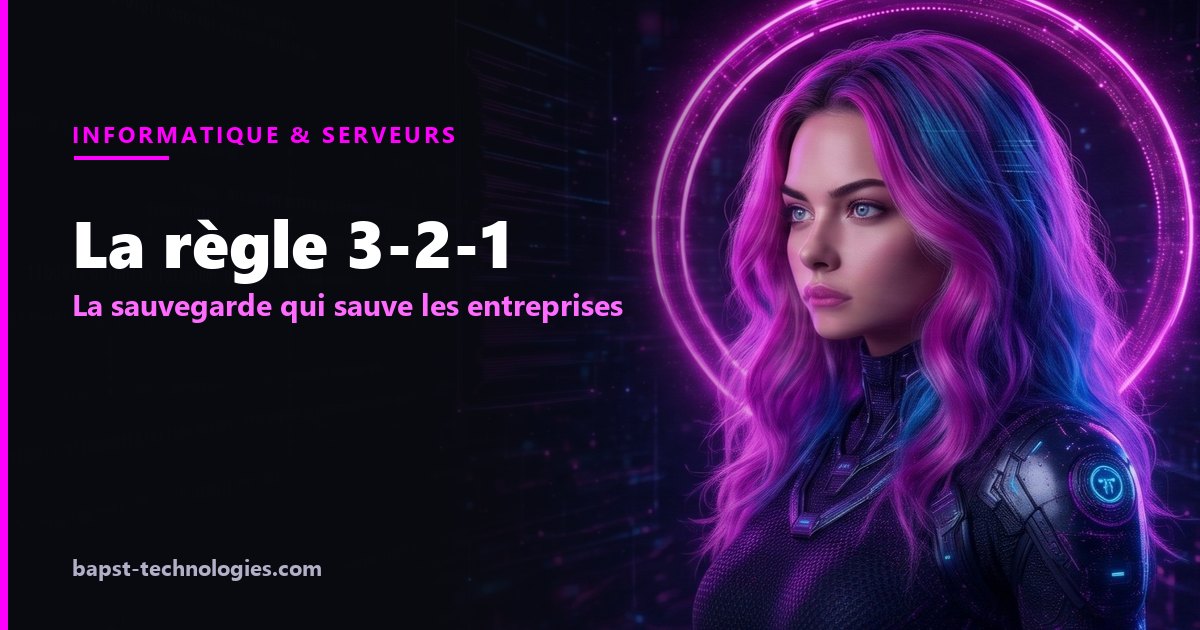 La règle 3-2-1 la sauvegarde qui sauve les entreprises — illustration avec Lysara