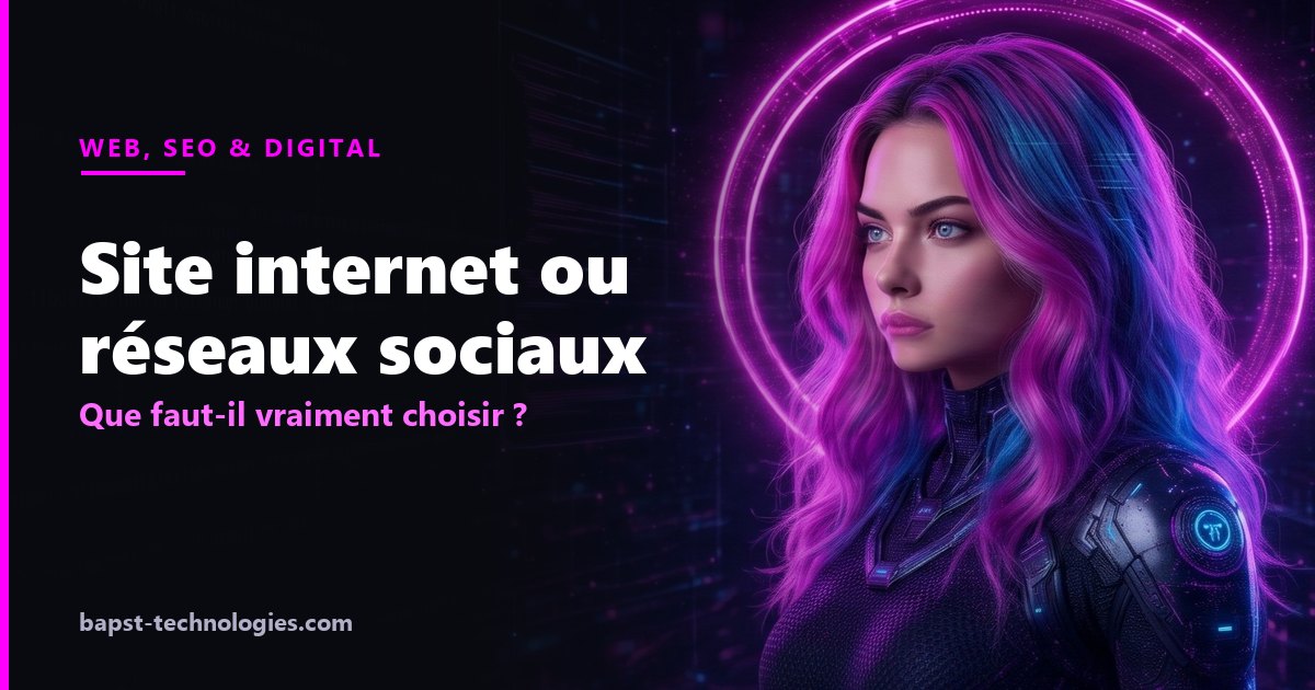 Site internet ou réseaux sociaux que faut-il vraiment choisir ? — illustration avec Lysara