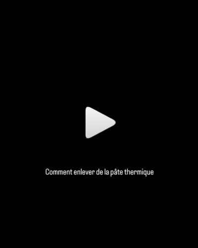 Nettoyage de pâte thermique sur processeur