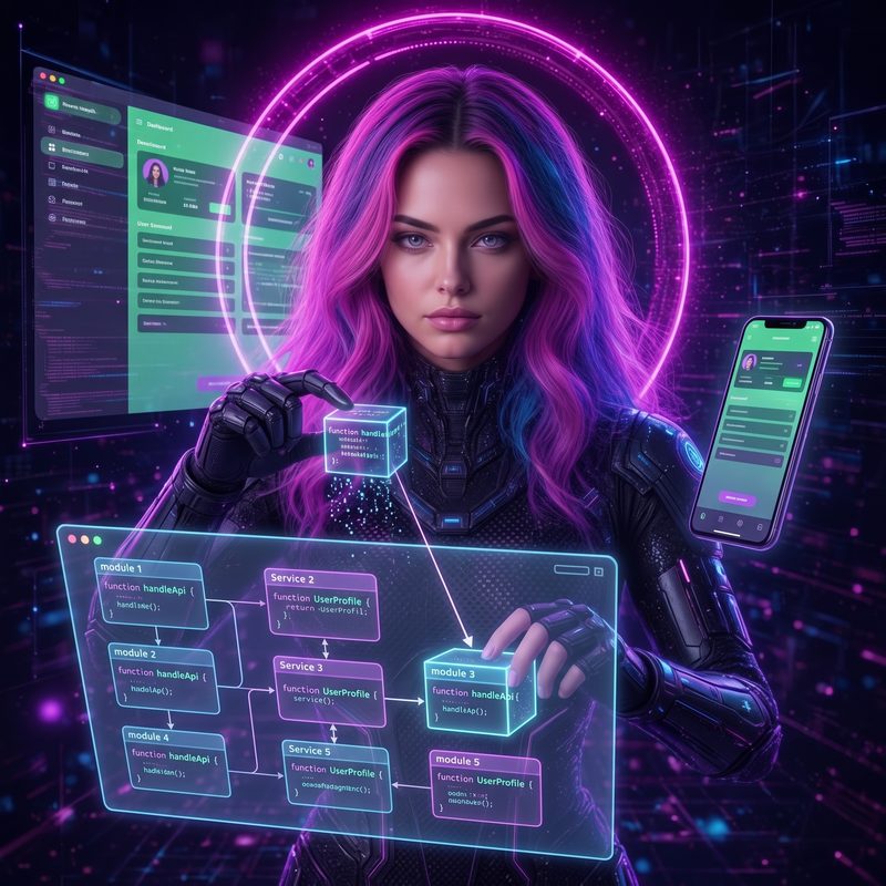 Lysara, l'assistante IA de Bapst Technologies, assemble les blocs d'une application de gestion