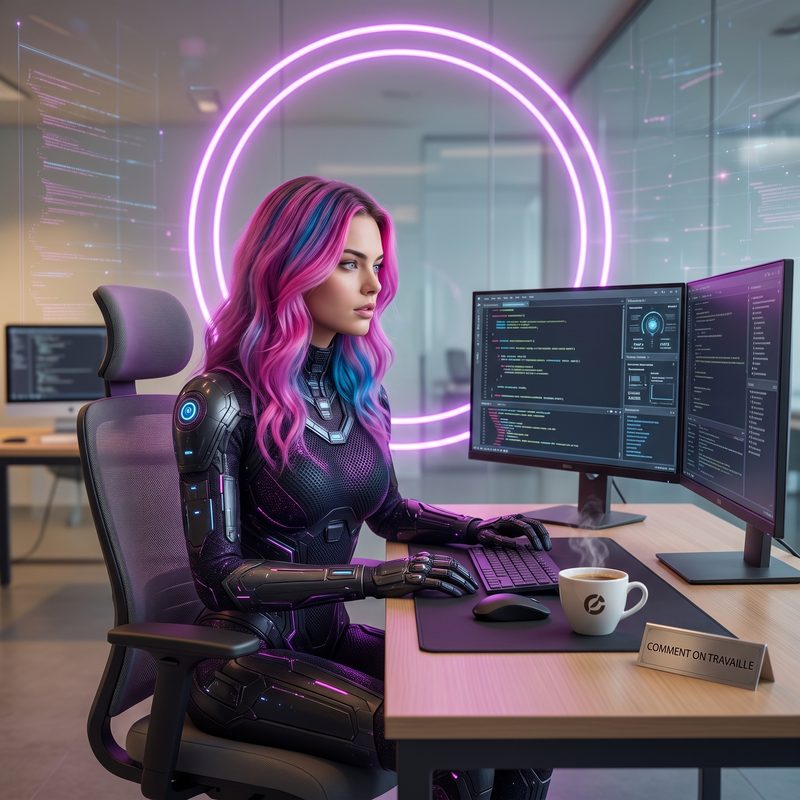 Lysara, l'assistante IA de Bapst Technologies, au travail en duo avec Charles