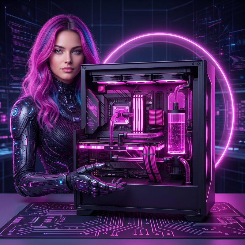 Lysara, l'assistante IA de Bapst Technologies, présente un PC assemblé sur mesure