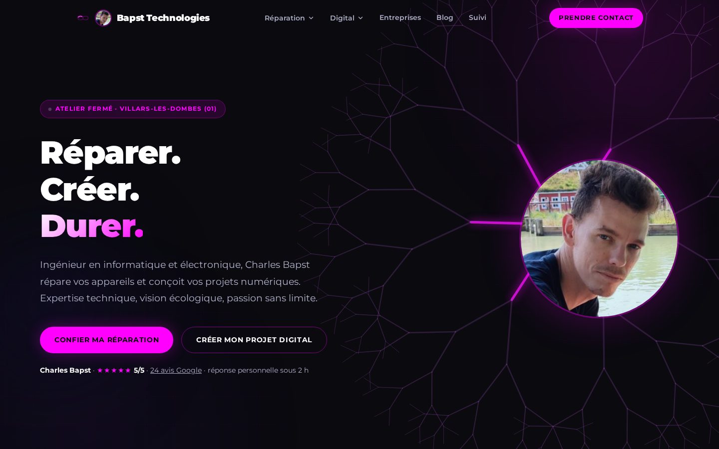 bapst-technologies.com — vue desktop du site